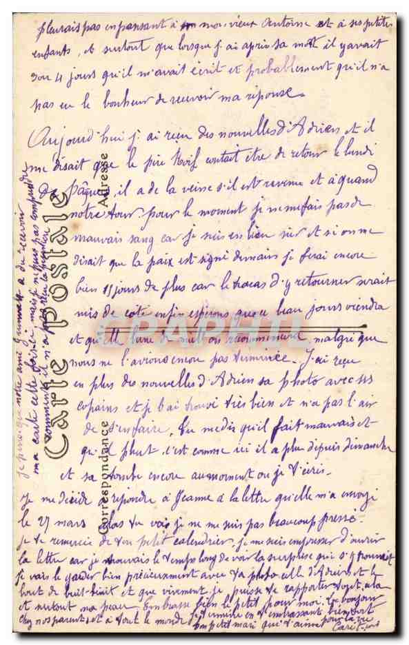 CPA la grande guerre 1914 Campagne de 1914 Infanterie francaise en action  — Rückseite