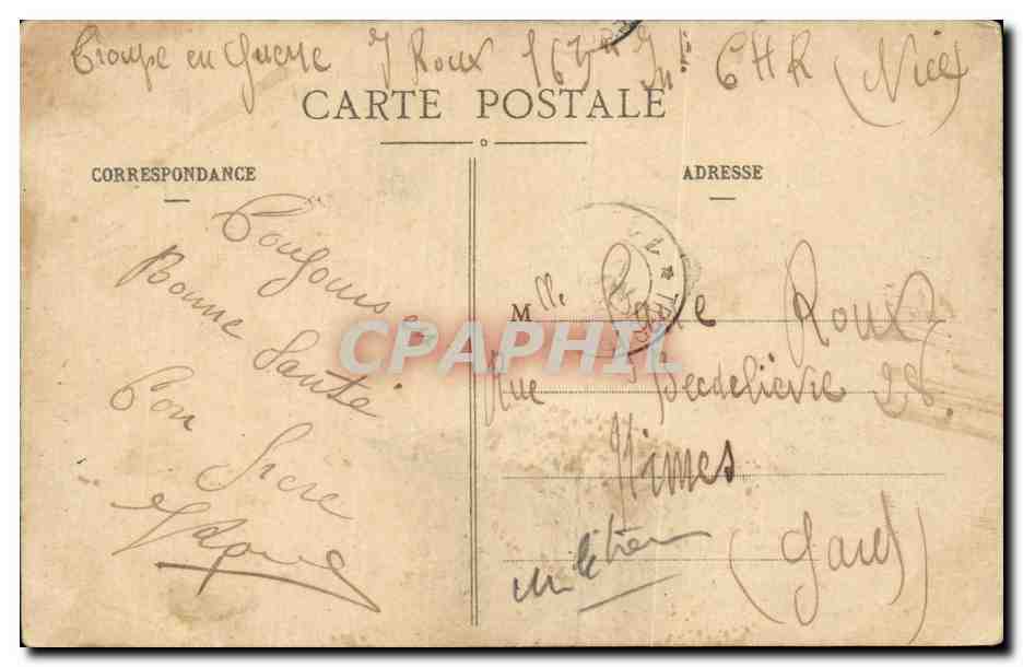 CPA Militaria Soldat et petite fille — Rückseite