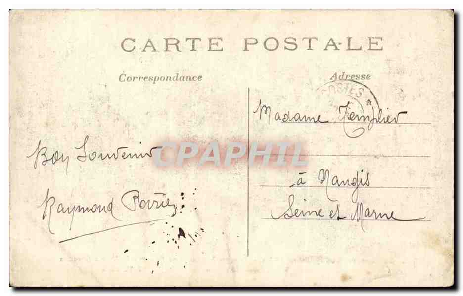 CPA Militaria La guerre europeenne 1914 Troupes indiennes en France Defile de lanciers — Rückseite