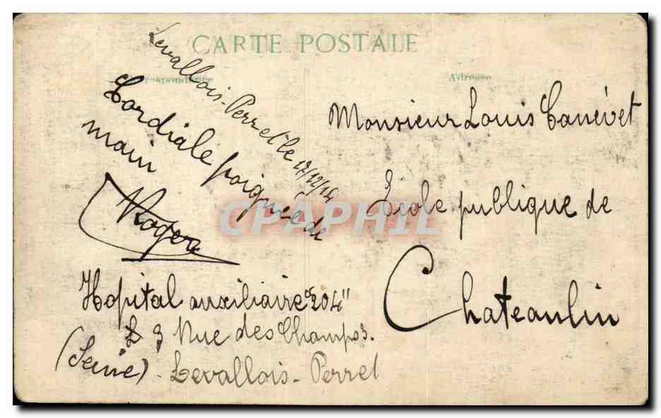 CPA Militaria Neufmoutiers Tirailleurs marocains inventoriant leur butin  — Rückseite