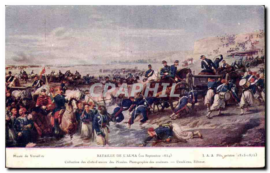 CPA Militaria Bataille de l Alma Septembre 1854