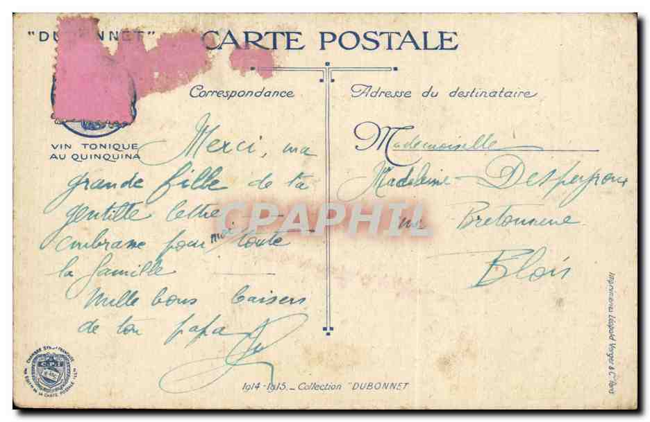 CPA Militaria Guerre de 1914 Lanciers belges defendant une route  — Rückseite