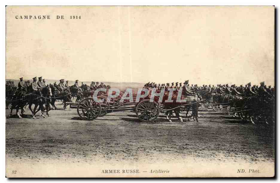 CPA Militaria Armee russe Artillerie Russie Russia
