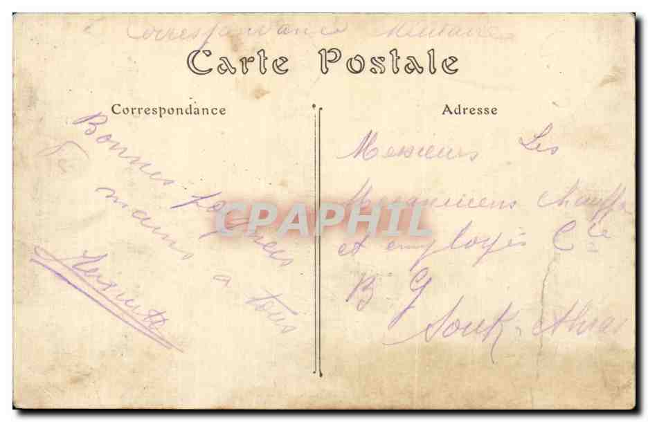CPA Militaria Armee russe Artillerie Russie Russia — Rückseite