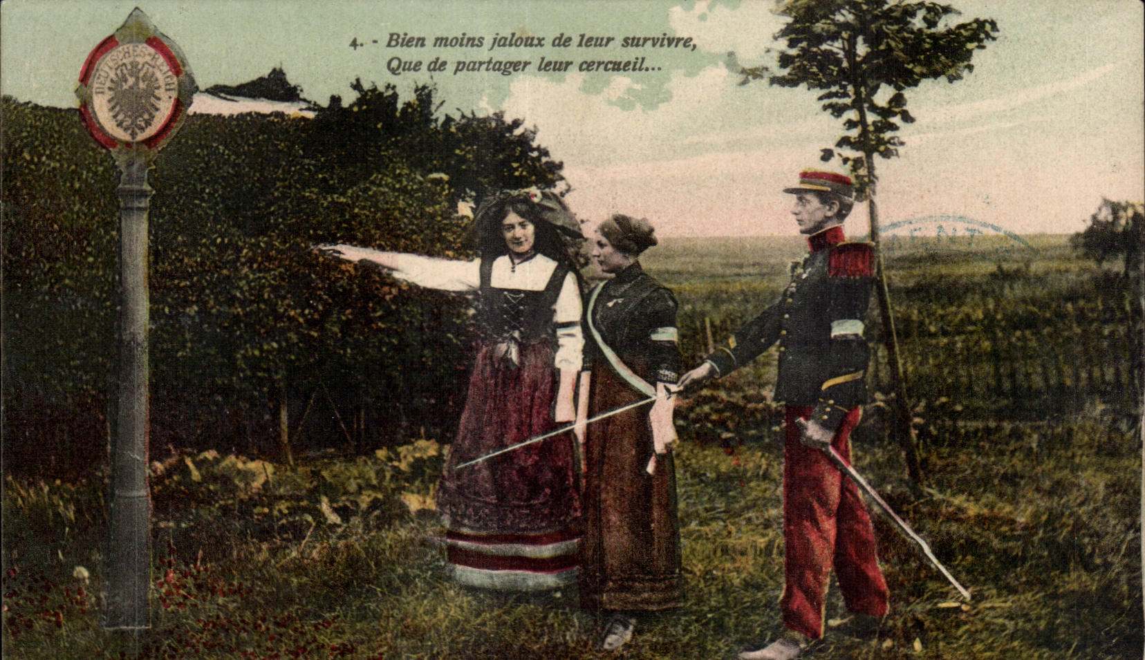 CPA Militaria Soldat Alsace Lorraine 