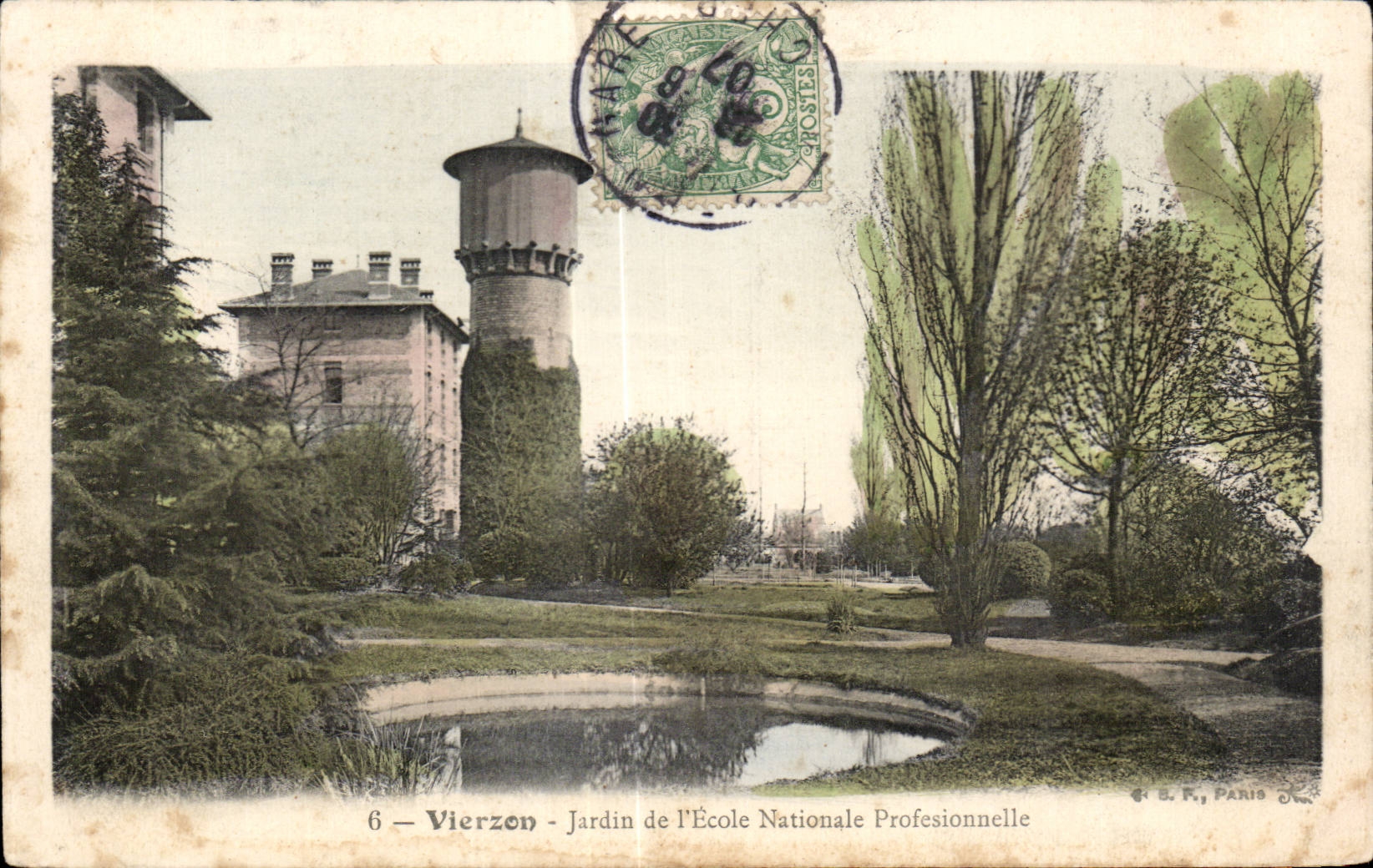 CPA Vierzon Jardin de l ecole nationale professionnelle 