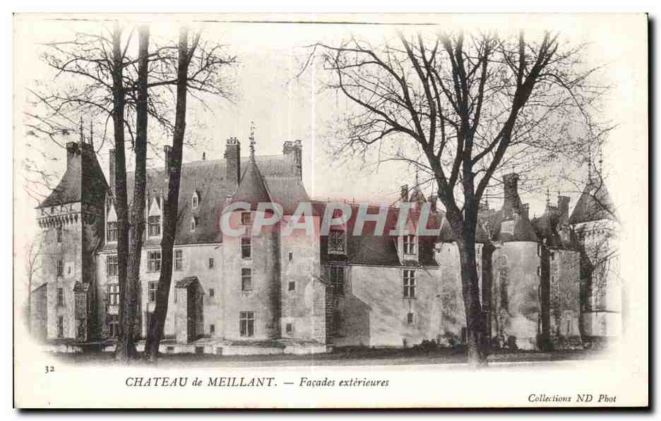 CPA Chateau de Meillant Facades exterieures