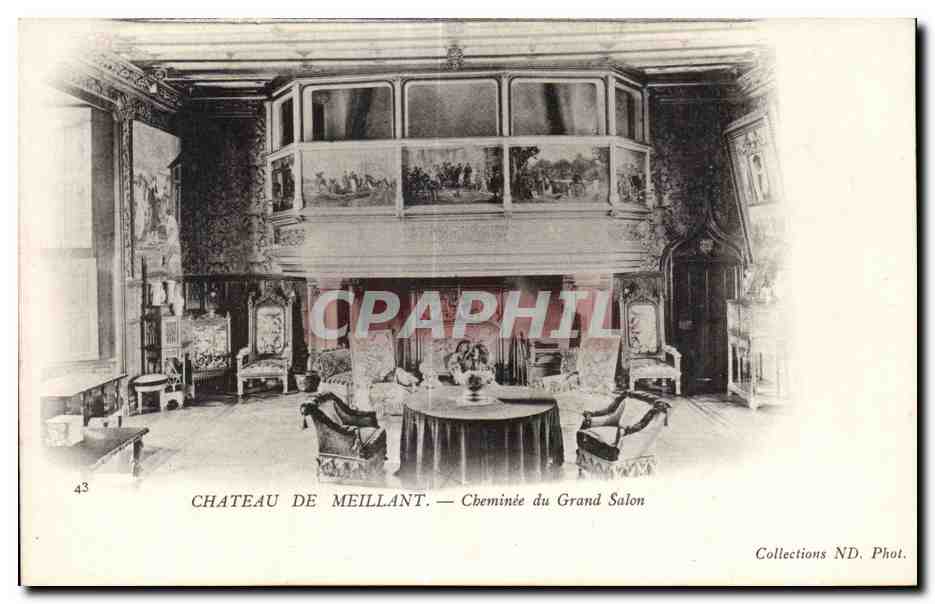 CPA Chateau de Meillant Cheminee du grand salon 