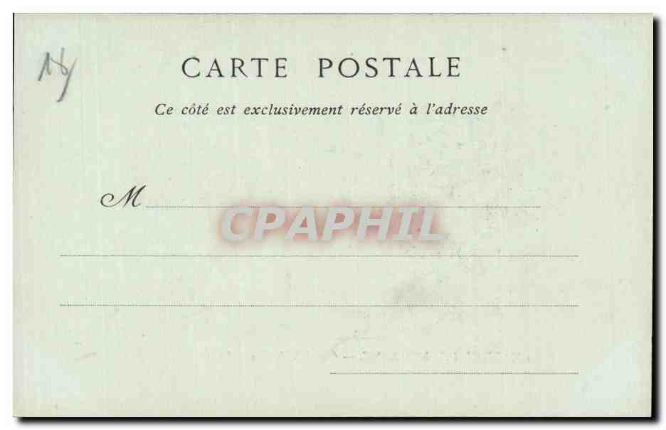 CPA Chateau de Meillant Cheminee du grand salon  — Verso