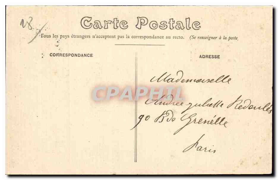 CPA Bourges Le chateau d eau  — Rückseite