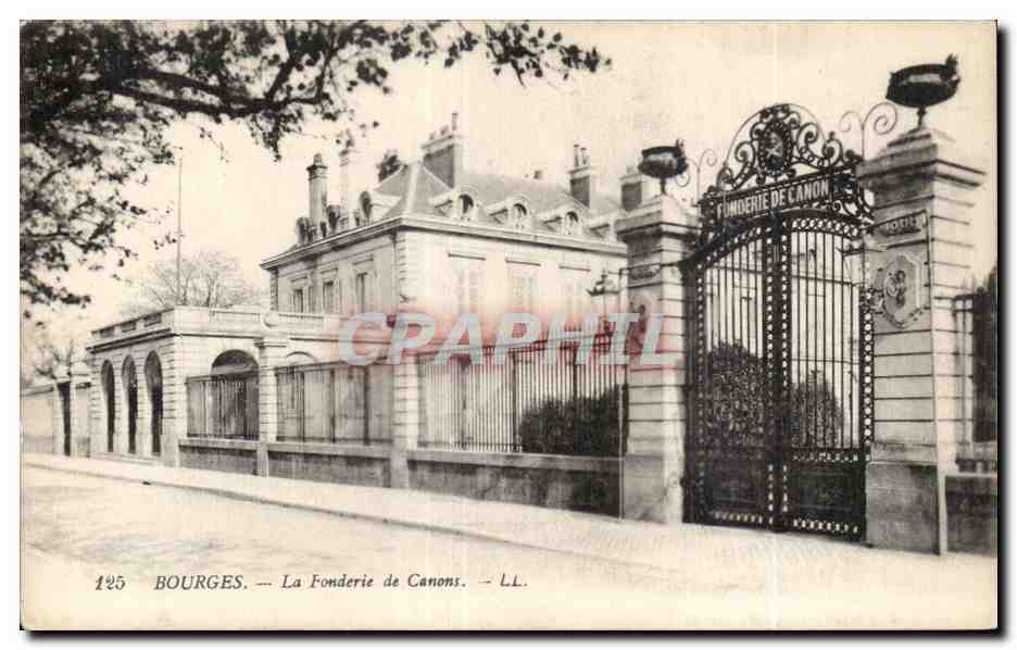CPA Bourges la fonderie de canons