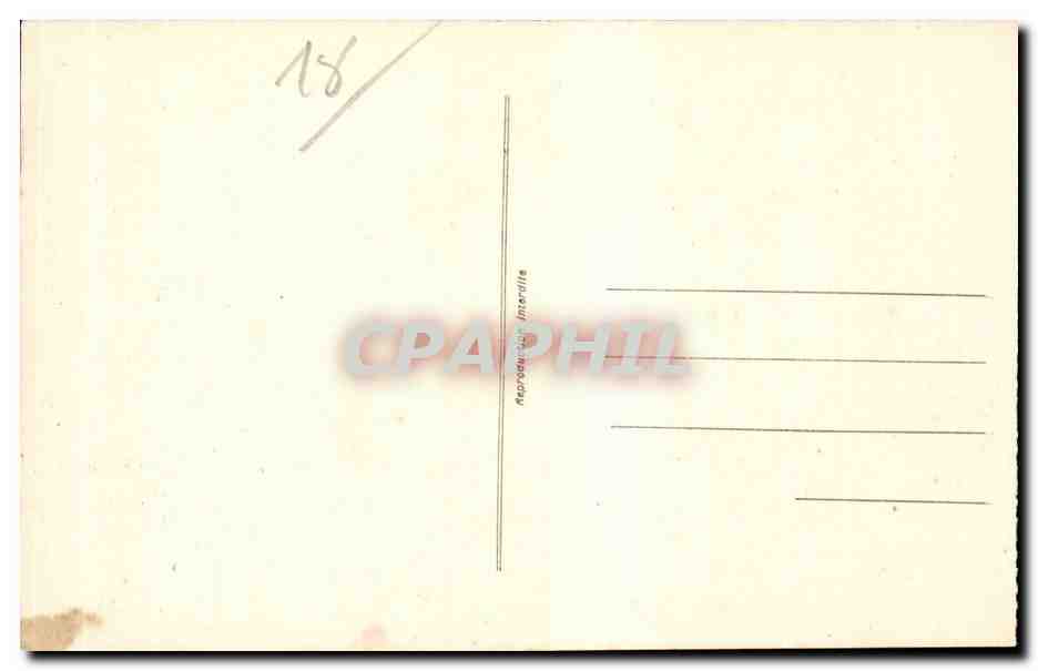 Camp d'Avord — vue aérienne — Photo Saint-Bonnert, Côté Artillerie 1933 — Rückseite