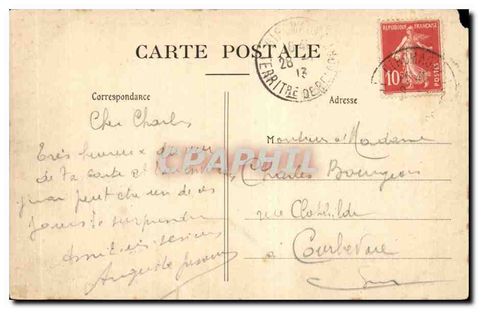 CPA Militaria Les Vosges Notre Dame du ballon d Alsace Repos au sommet  — Rückseite