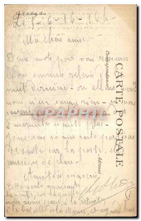 CPA Militaria Bataille de la Marne Blesmes Route d Haussignemont Arbre fracasse par un obus  — Rückseite