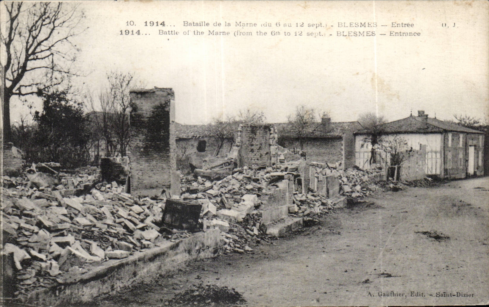 Blesmes — Entrée — A. Gauthier, Édit. - Saint-Dizier