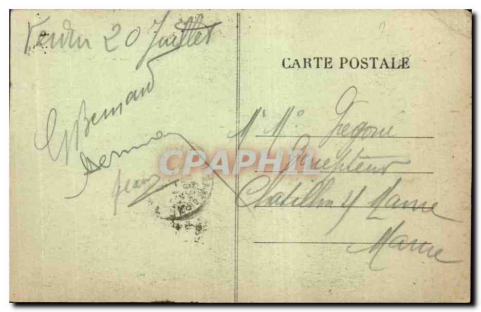 CPA Militaria Verdun Monument de la tranchee des baionnettes  — Rückseite