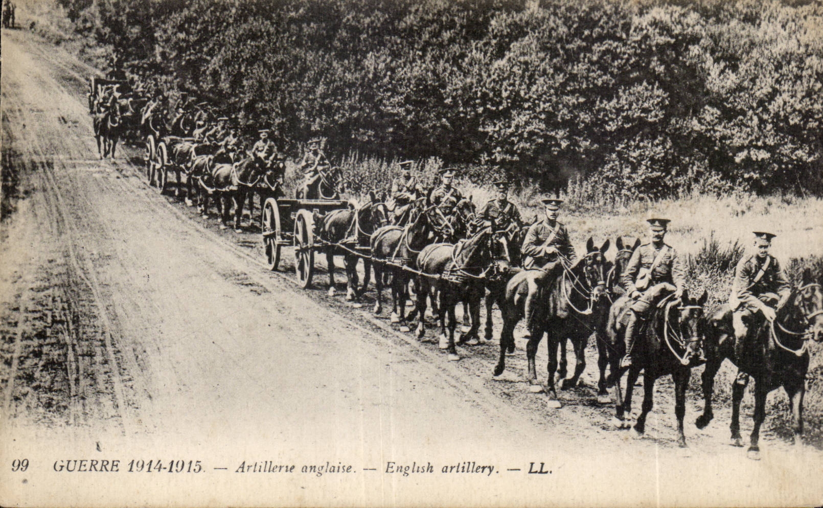 Artillerie anglaise — Guerre 1914-1915 — LL.