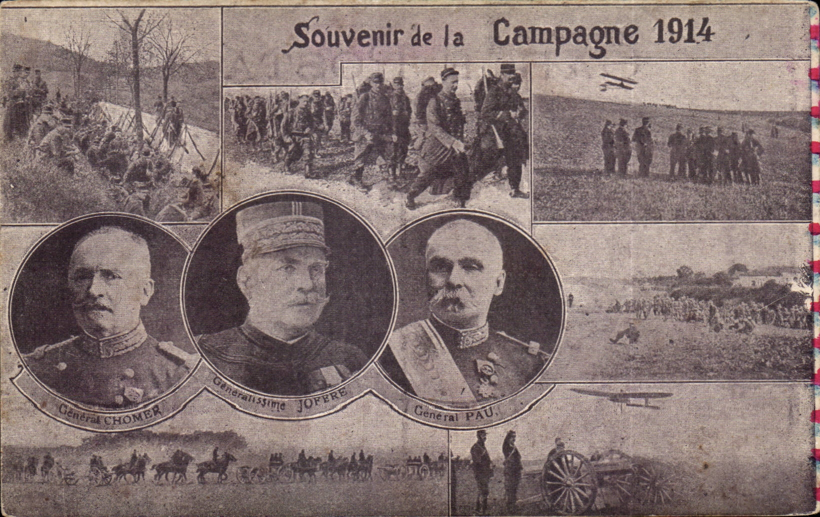 CPA Militaria Souvenir de la campagne 1914