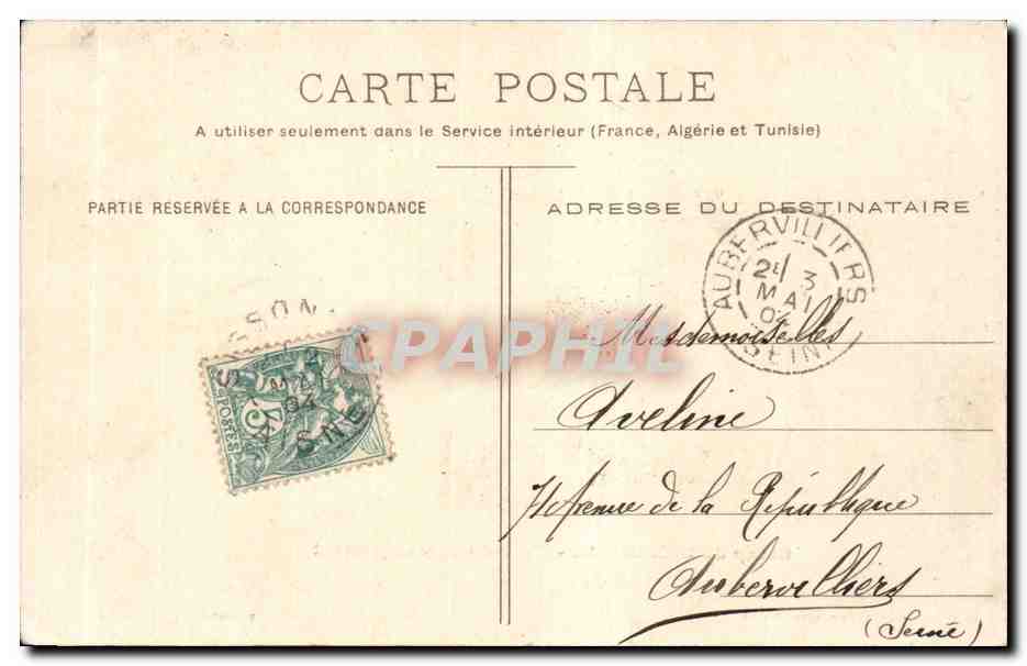 Camp de Sissonne — Un rincón del campamento — F. Barnaud, Fotógrafo, Editor, Laon - Depositado — Reverso
