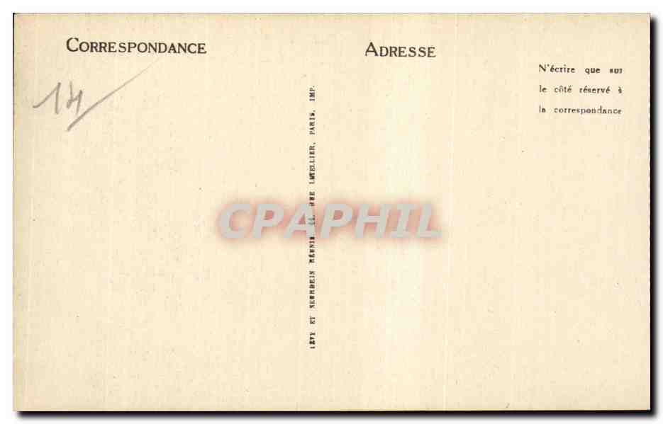 Lisieux - Rue de la Paix - CPA — Rückseite