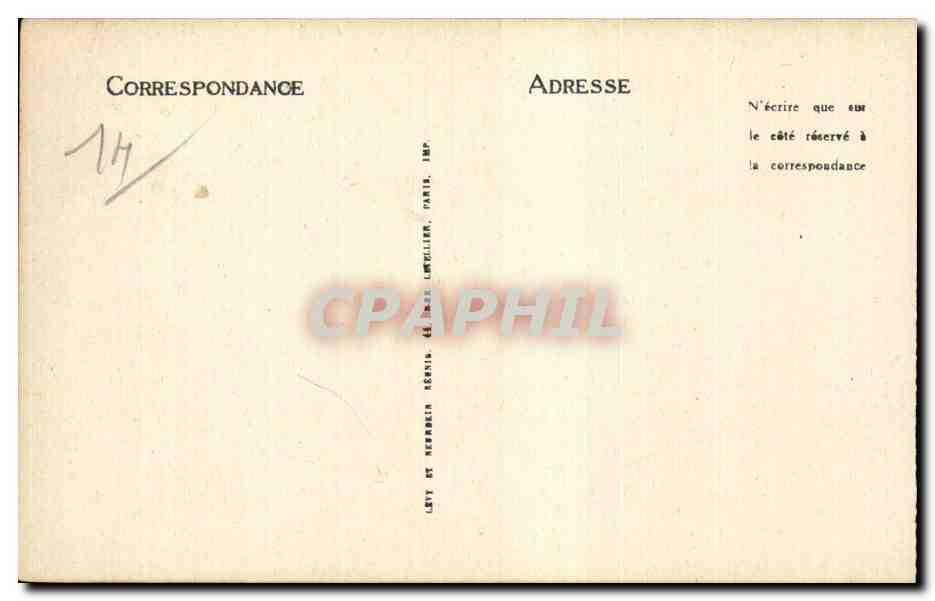 Lisieux - Le Jardin Public - CPA — Verso