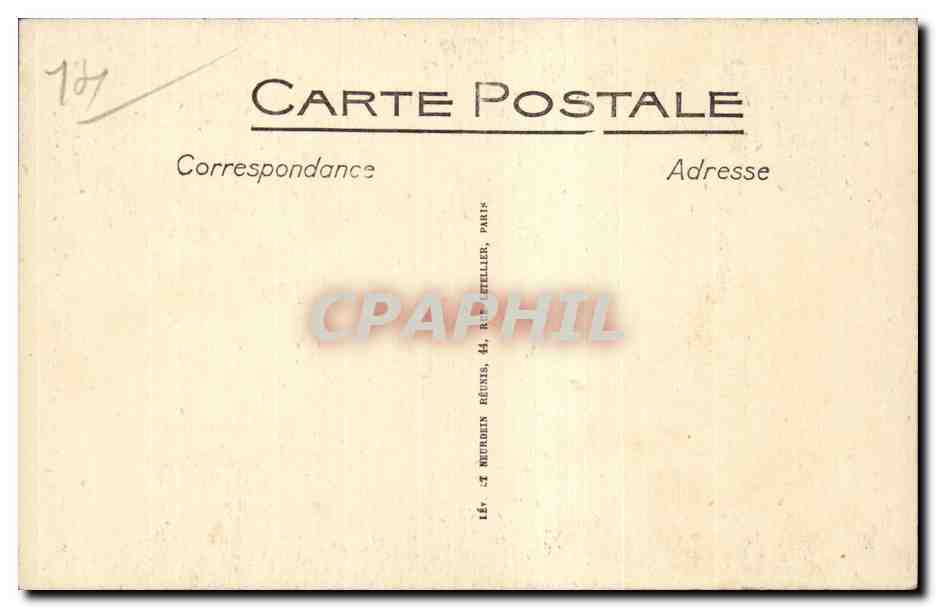 Caen - Rue St Jean - La Tour Penchee CPA — Verso