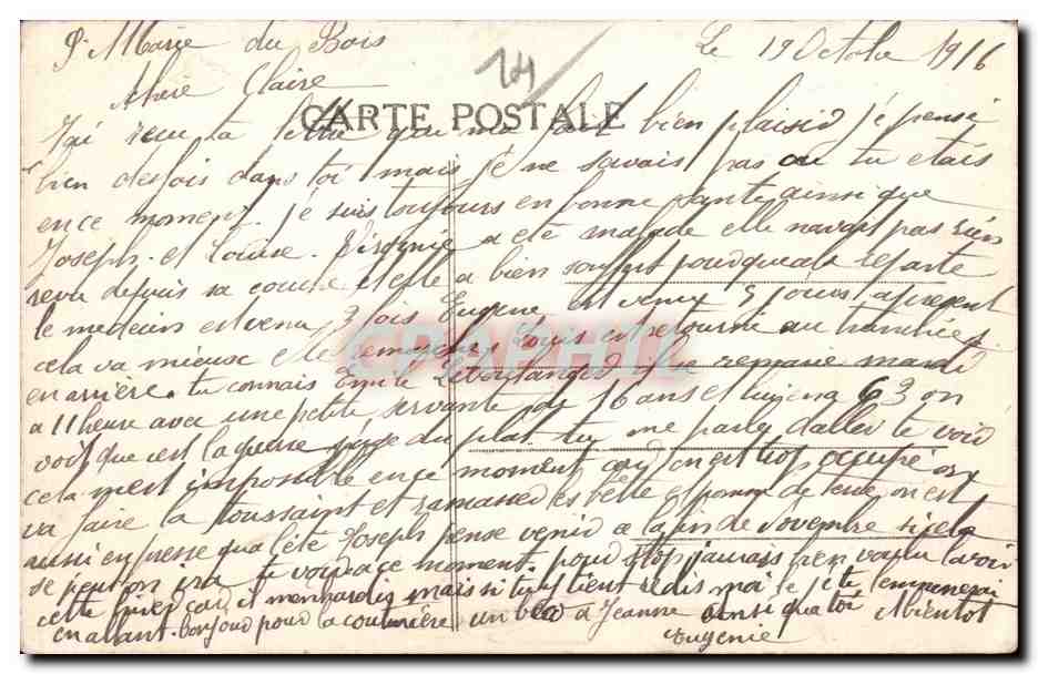Folklore - Costumes - A Travers la Normandie - Recolte des Foins - La Collation - CPA  — Verso
