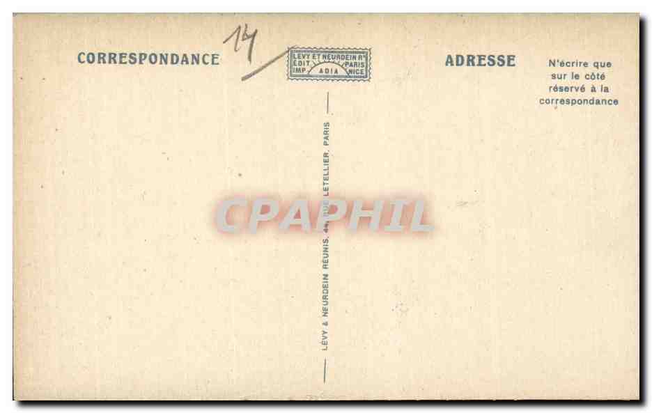 Trouville-Deauville — The Station — LL. — Publisher LL. no. 257 — Back