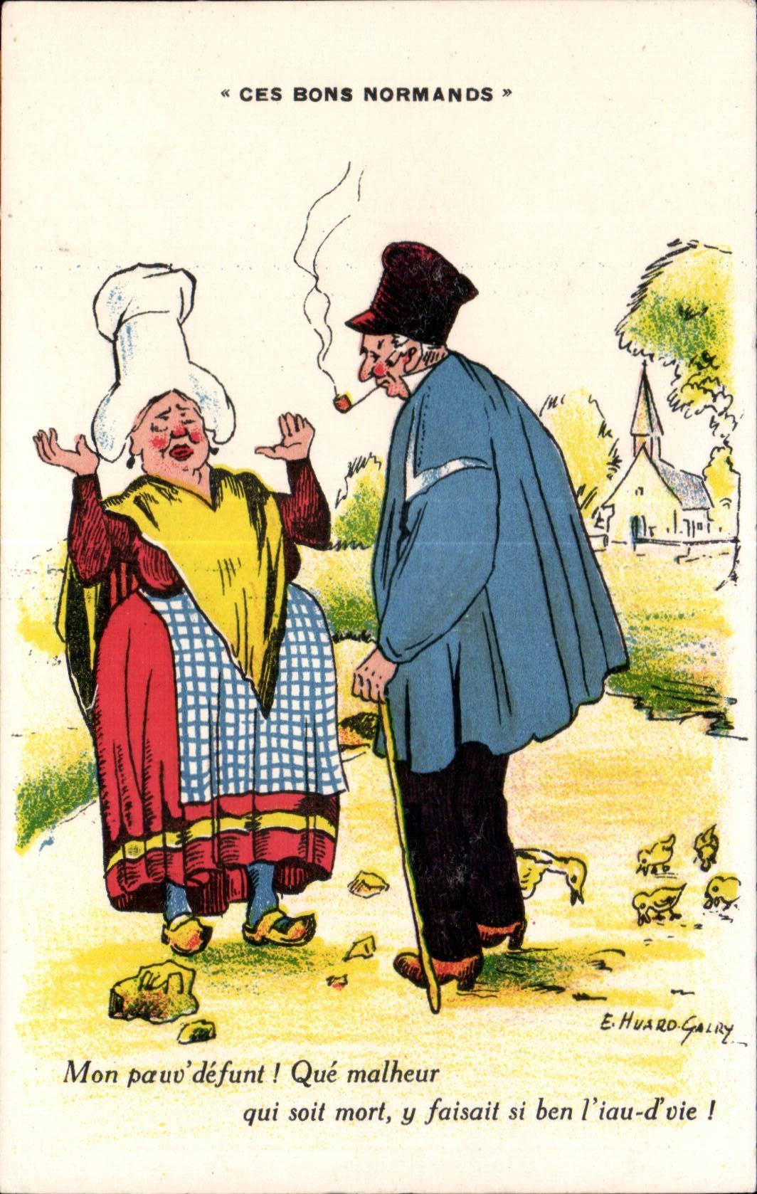 Humour - Illustration - Ces Bons Normands - CPA