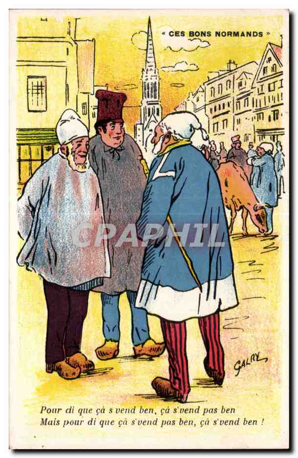 Humour - Illustration - Ces Bons Normands - CPA