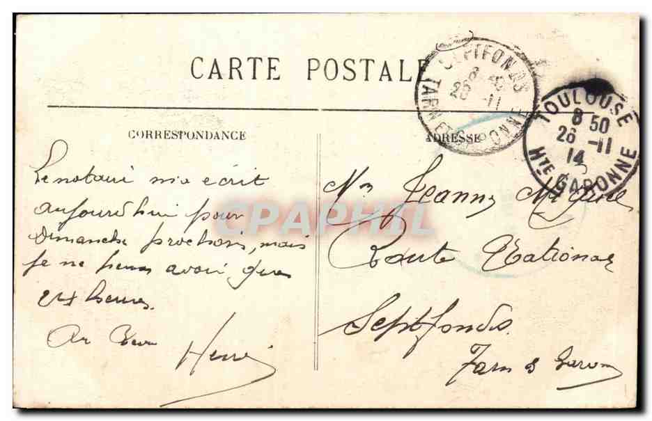 CPA Militaria Guerre de 1914 Senlis Ce qui reste des maisons apres le bombardement — Rückseite