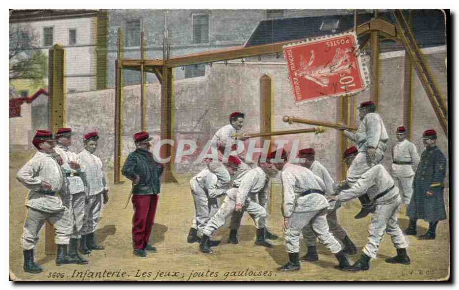Infanterie. Les jeux ; joutes gauloises — Éditions L.V. 3606