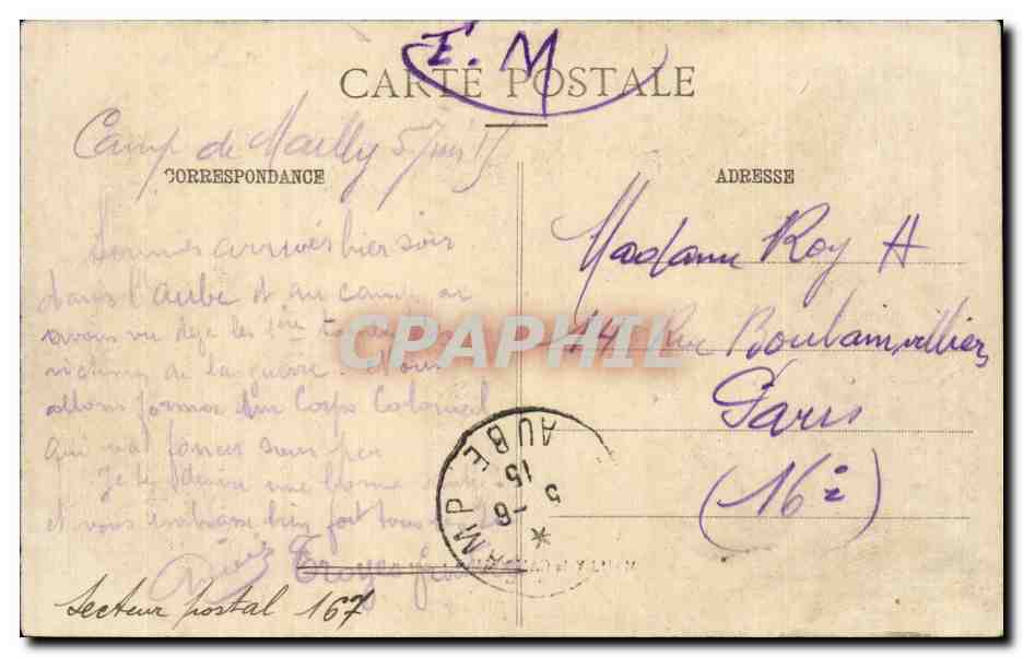 CPA Militaria La grande guerre 1914 Mailly le CAmp Vue panoramique — Rückseite