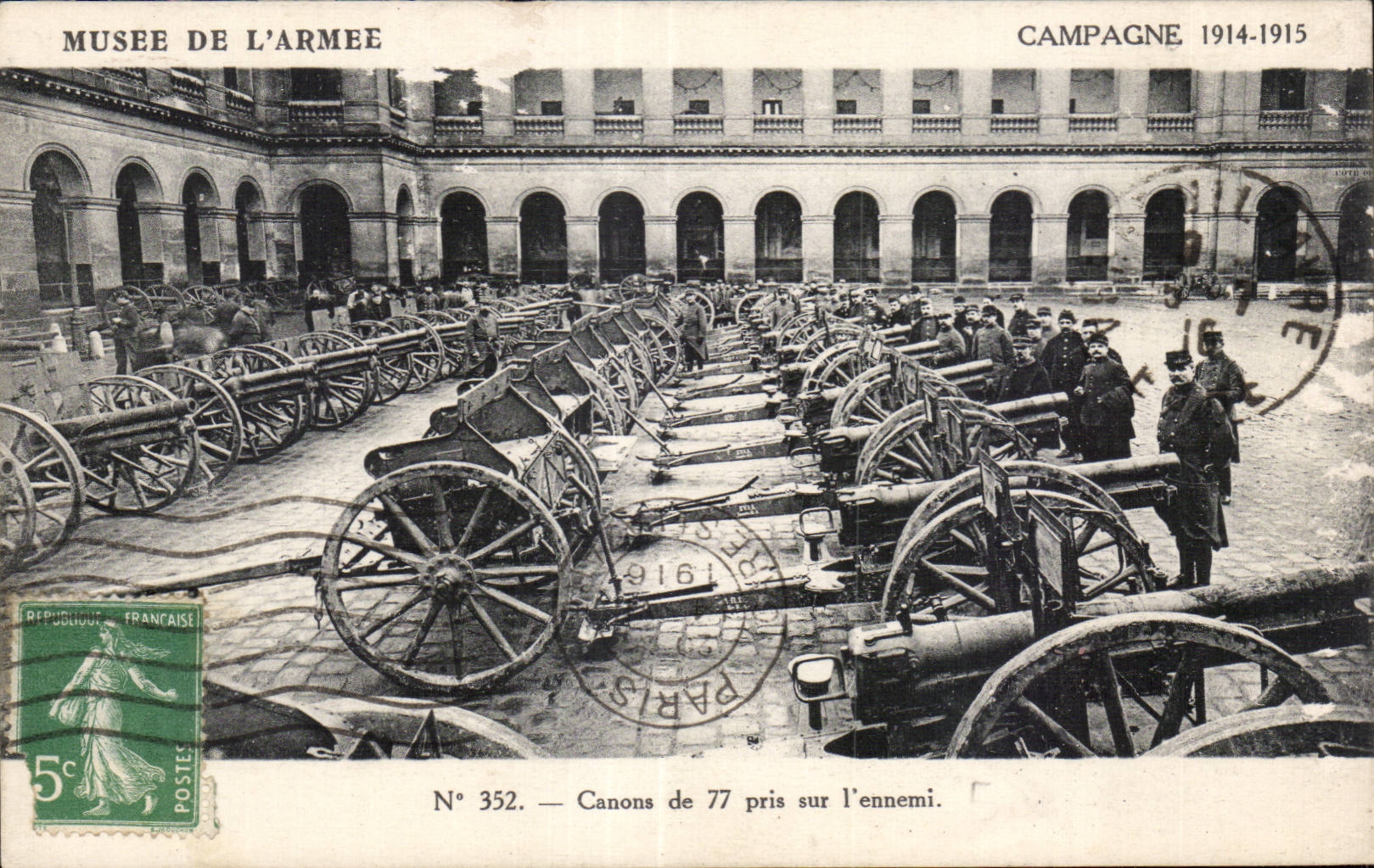 CPA Militaria La grande guerre 1914 Canons de 75 pris sur l ennemi