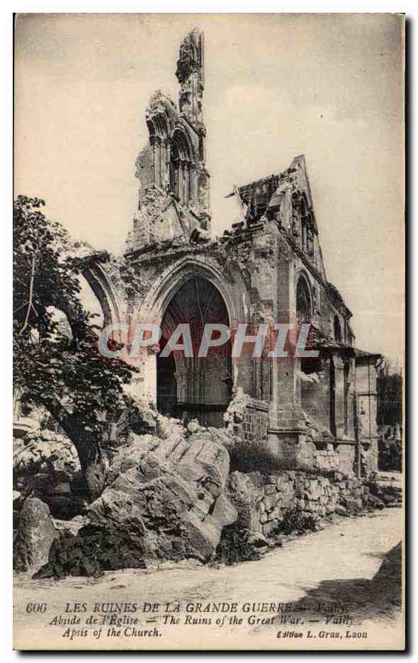 CPA Militaria La grande guerre 1914 Abside de l eglise Vailly