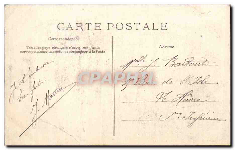 CPA Militaria Un baiser du 74eme de ligne  — Rückseite