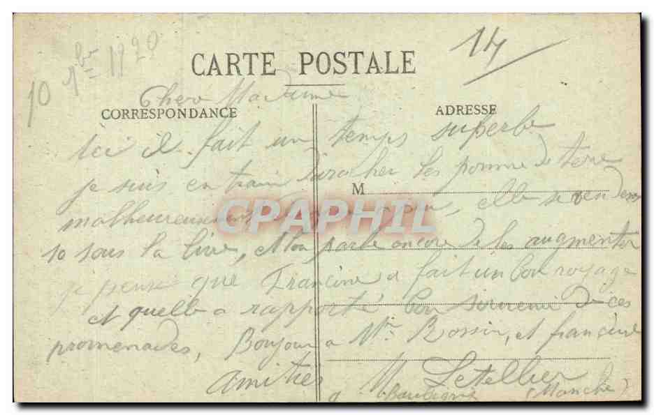 Folklore - Costumes Normands - CPA  — Verso
