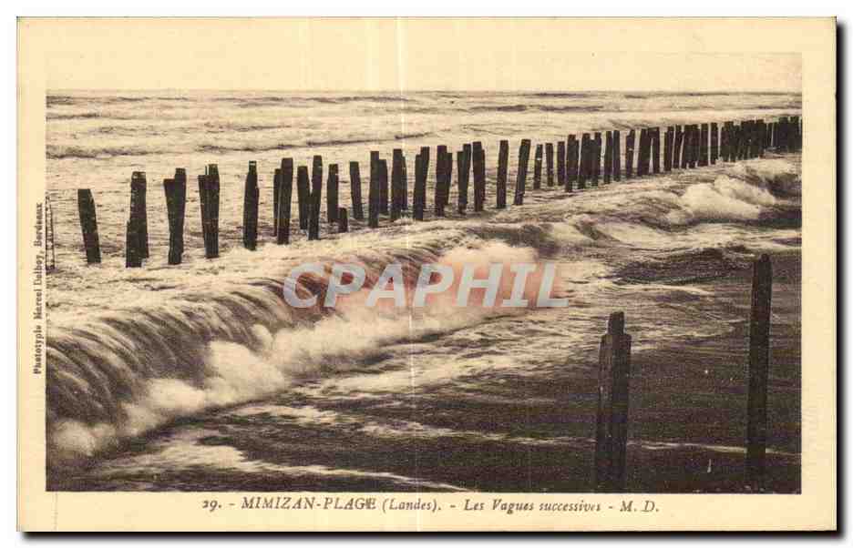 Mimizan Plage - Les Vagues - CPA 