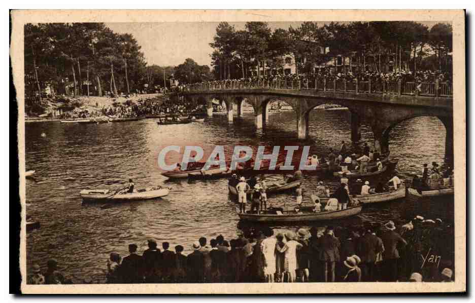 Hossegor - pres Capbreton - Le Pont et les Regates - CPA 