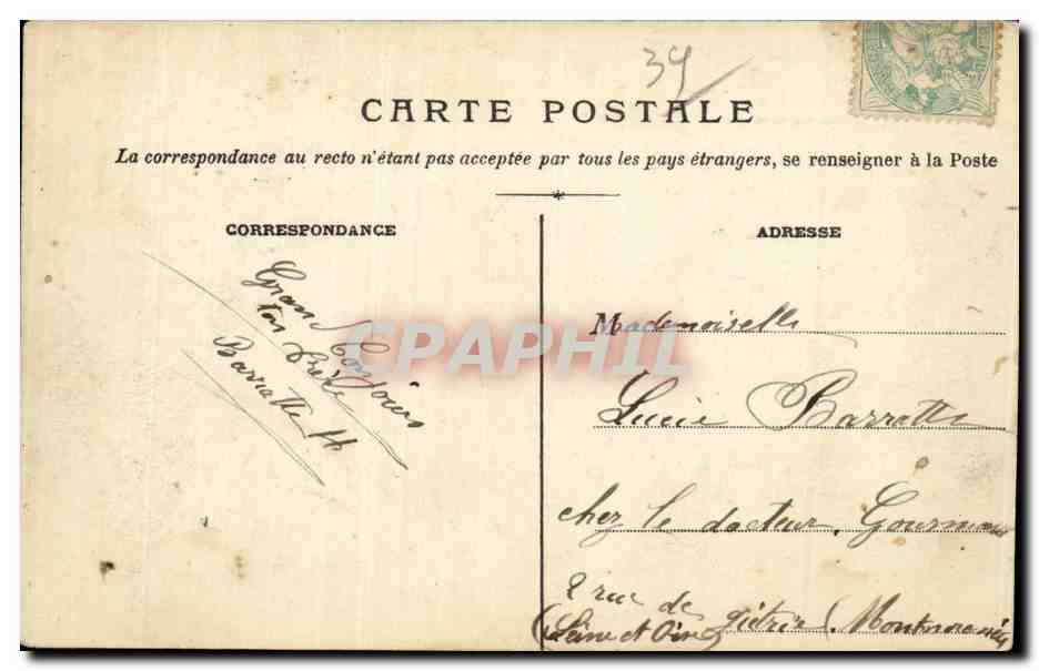 Beaume-les-Messieurs (Jura) — El Pueblo — Edición G. B. Lons-le-Saunier — Reverso
