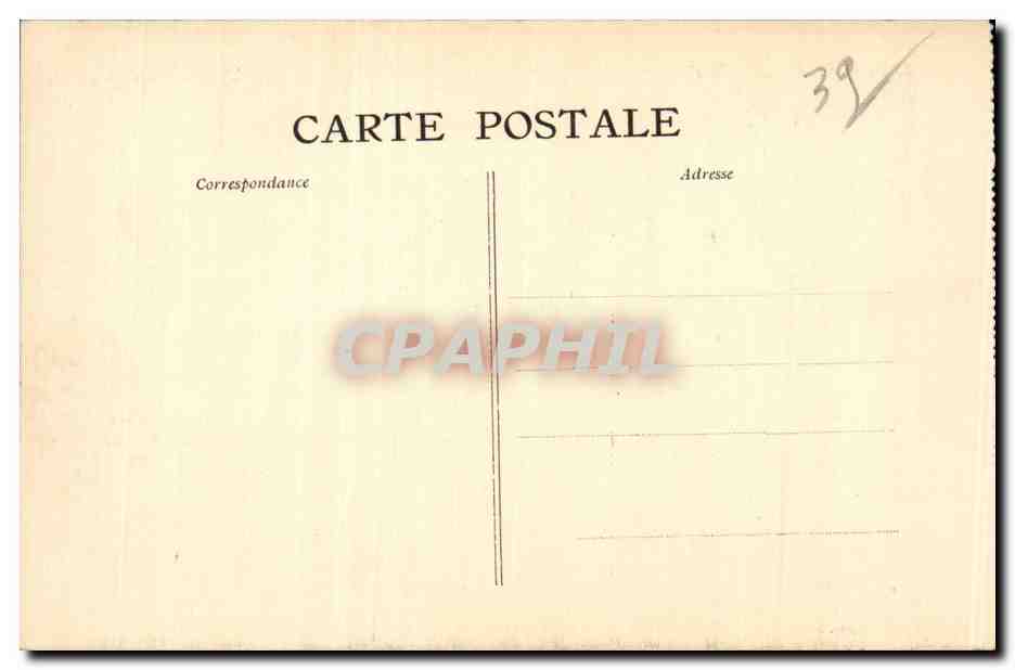 Salins les Bains - L Hotel la Ville - CPA — Rückseite