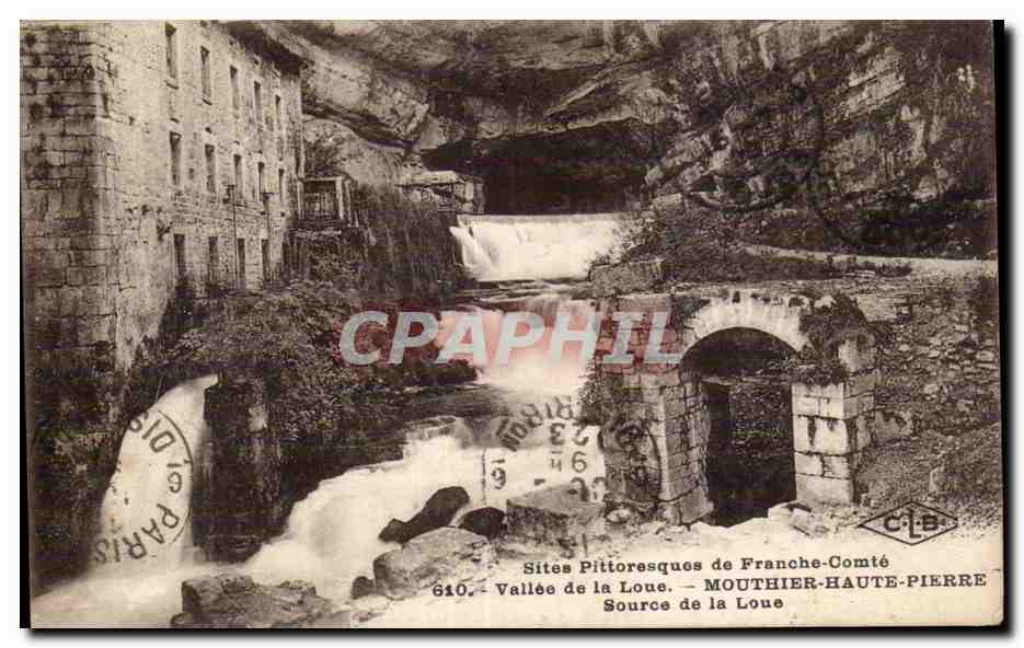 Mouthier Haute Pierre - Source de la Loue - CPA