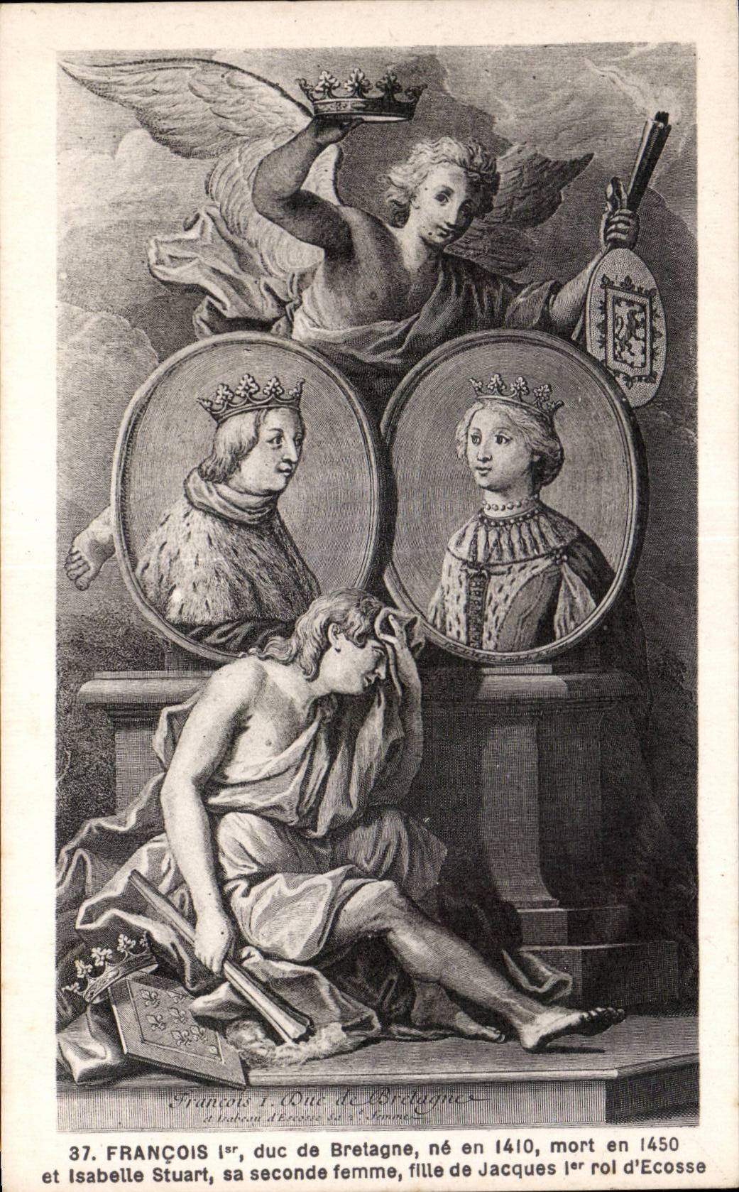 François Ier, duc de Bretagne — et Isabelle Stuart, sa seconde femme — F. Chapeau, éditeur Nantes, n°37