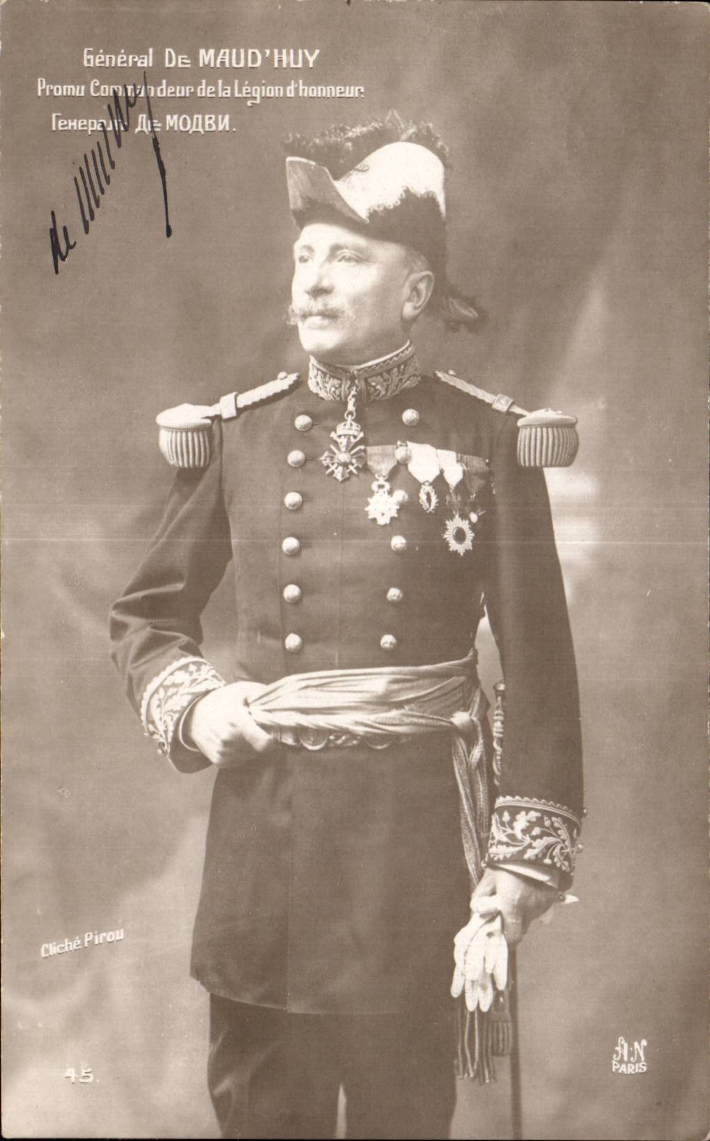 CPA Militaria Generral de Maud Huy Commandeur de la Legion d honneur