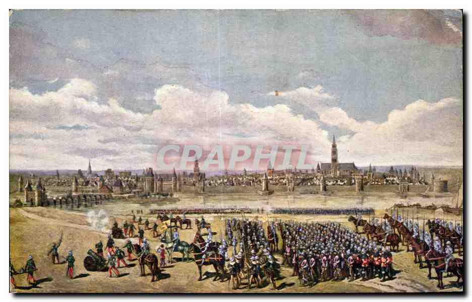 CPA Militaria Prise du fort et du pont des Tourelles par Jeanne le 7 mai 