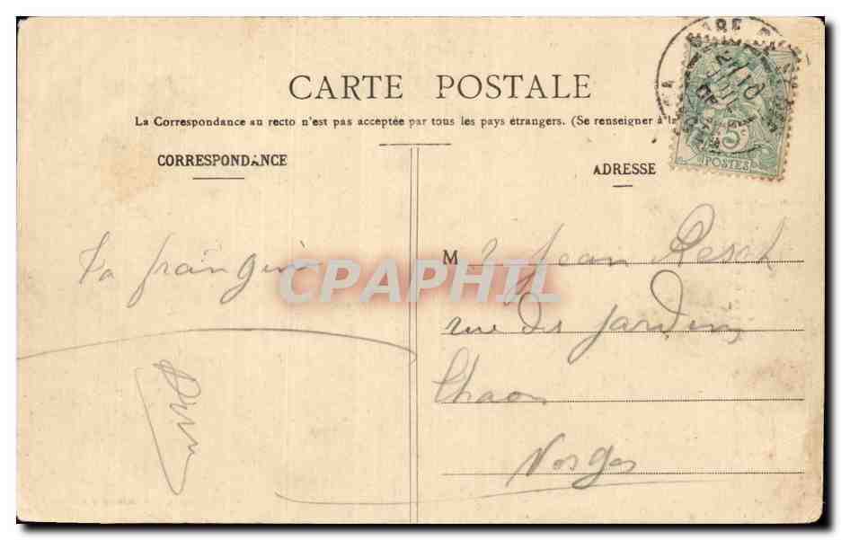CPA Militaria Motif de punition Soldat  — Rückseite