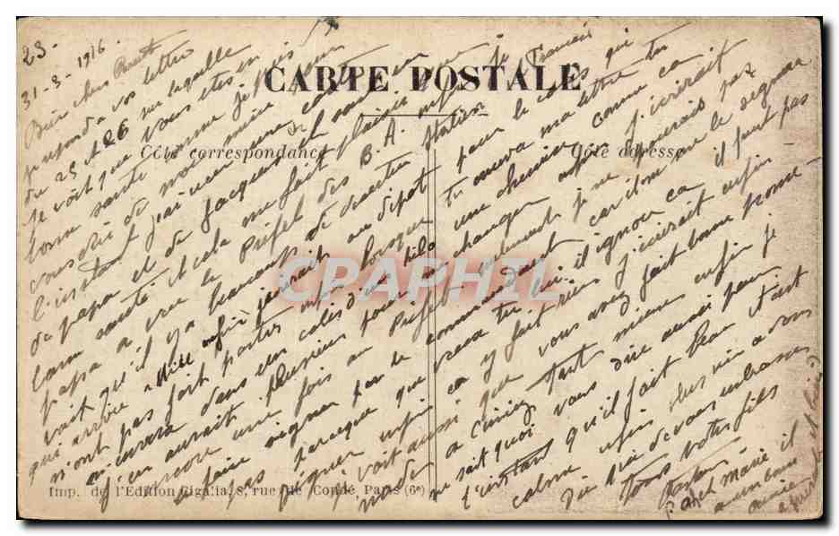 CPA Militaria Soldat A nos vieux ! — Rückseite
