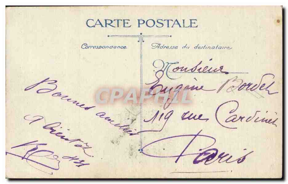 CPA Militaria En guerre troupe indienne dans les tranchees  — Rückseite