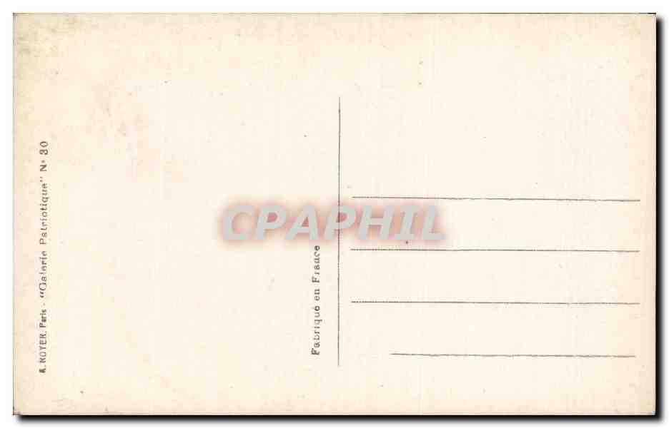 CPA Militaria Citation a l odre de l armee — Rückseite
