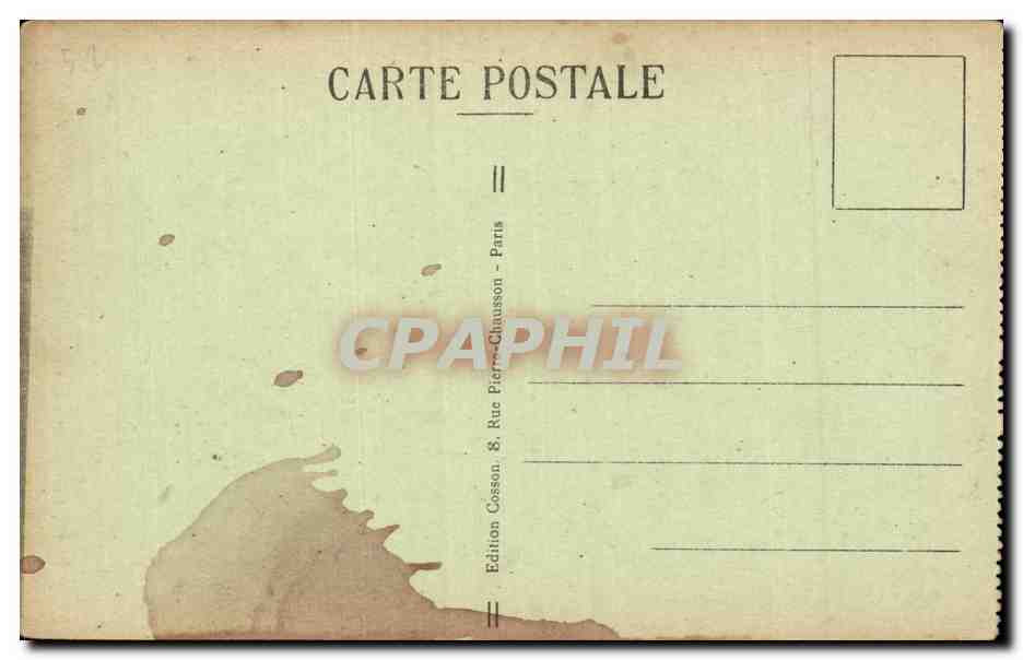 Monument aux Morts Français et Américains - Vitrail de la Crypte - C. M. — Verso